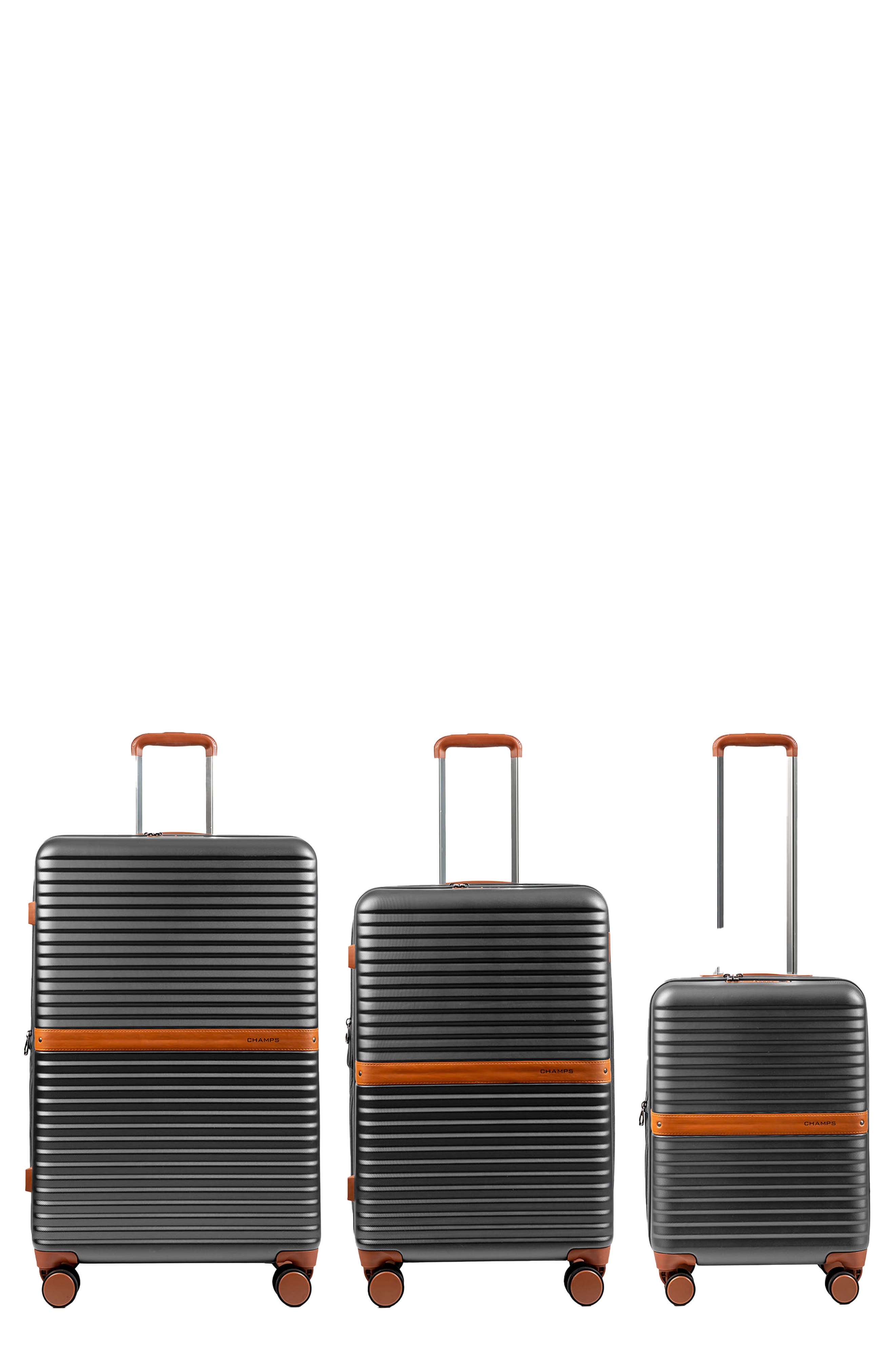 CHAMPS Vintage II 3-Piece Wheeled Luggage Set