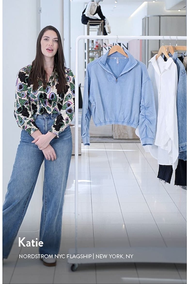 Valley Girl Half Zip Crop Sweatshirt video
