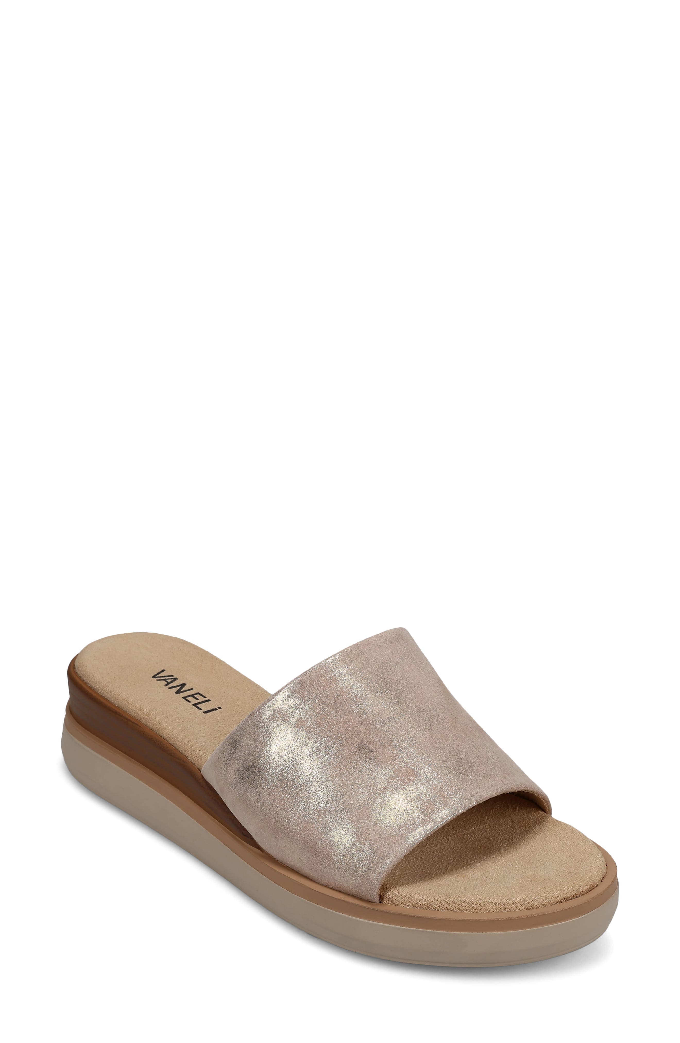 VANELi Honna Platform Wedge Sandal, Main, color, Champagne