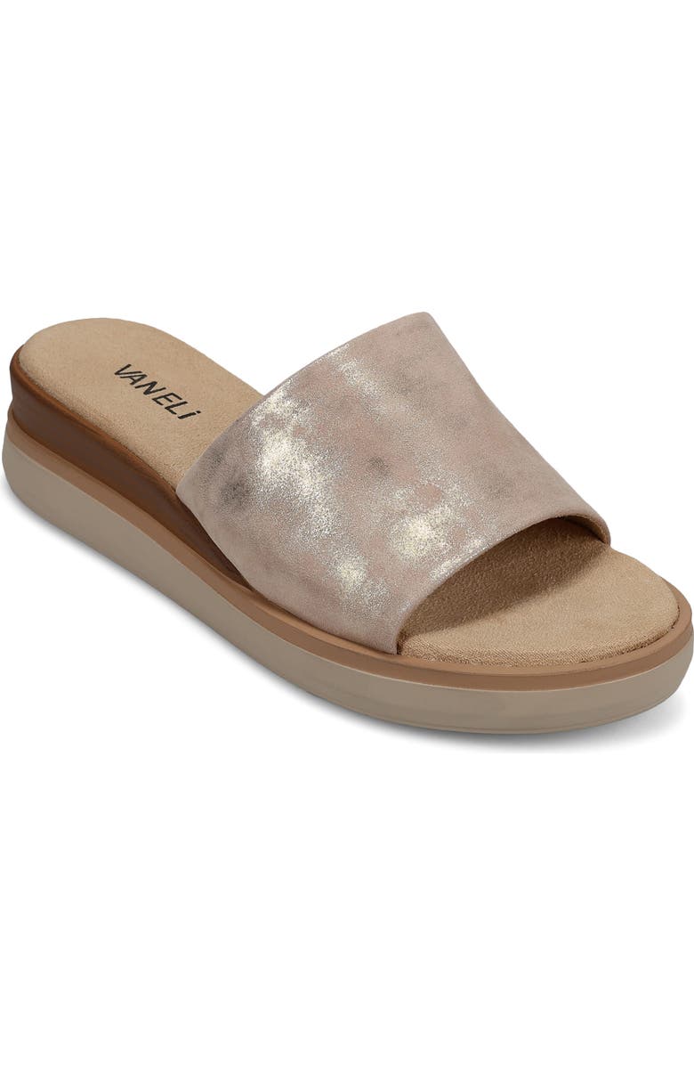 VANELi Honna Platform Wedge Sandal, Main, color, Champagne
