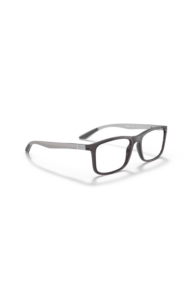 Ray-Ban 55mm Rectangle optical glasses, Alternate, color, Grey