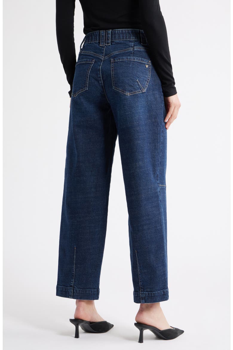 Skyrise High Waist Barely Barrel Jeans, Alternate, color, INDIGO