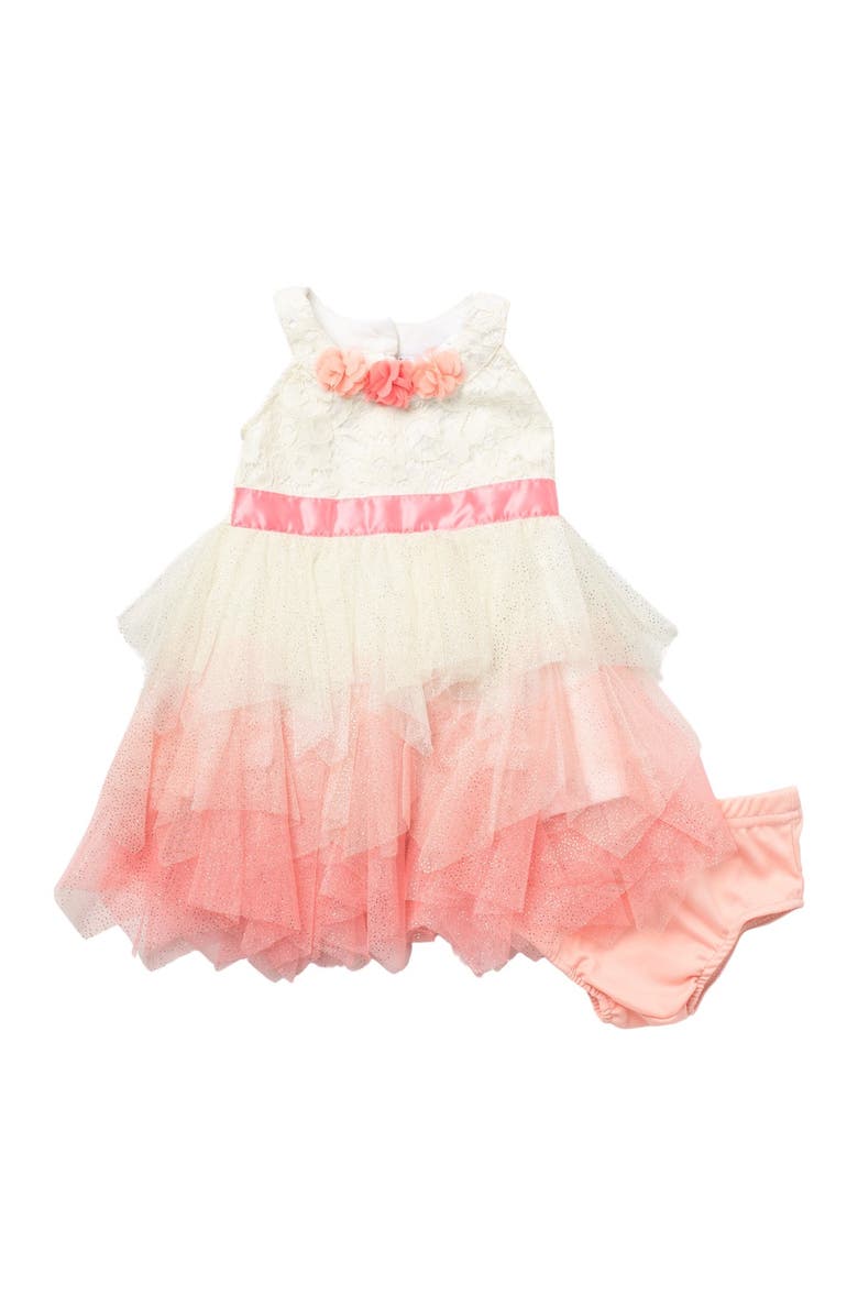 NICOLE MILLER NEW YORK Tulle Dress & Bloomer Set, Main, color, 