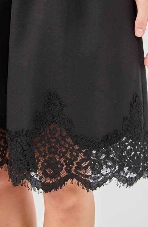 Lace Detail Bermuda Shorts