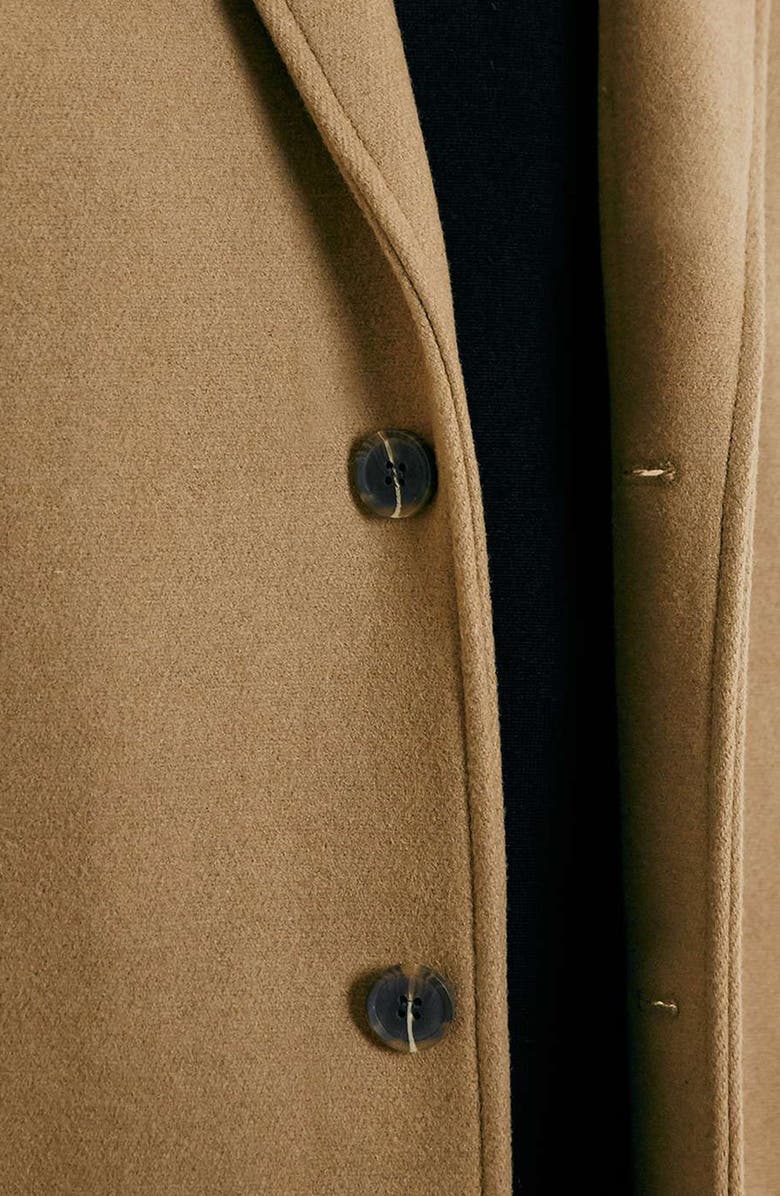 Topman Wool Blend Topcoat, Alternate, color, 
