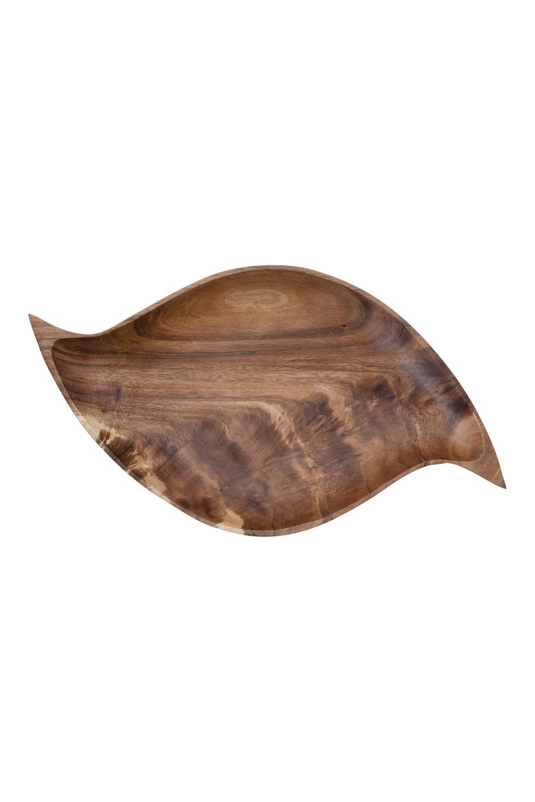 Acacia Wood Tray, Abstract Shaped, Main, color, Natural