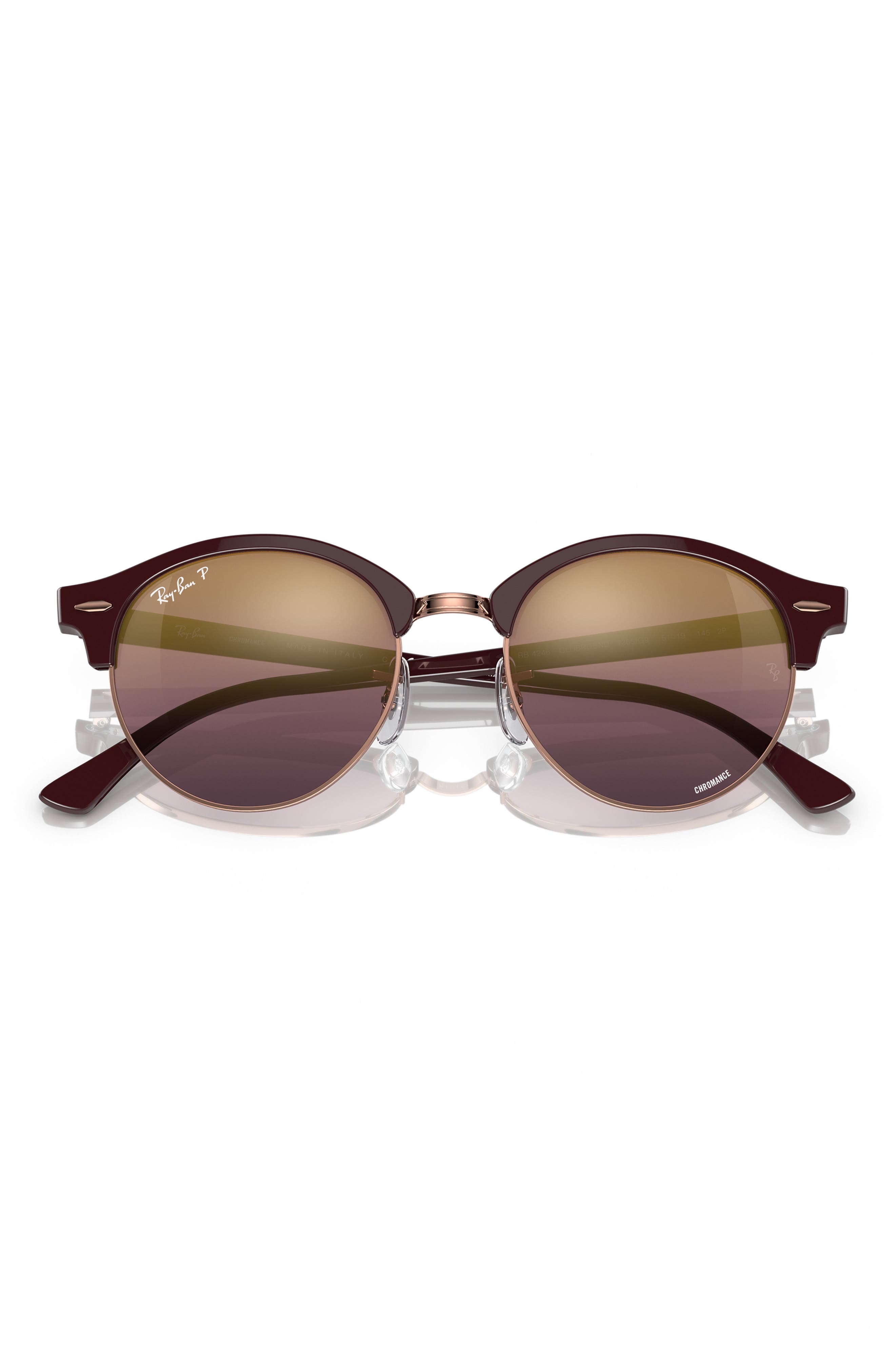 Ray-Ban 51mm Polarized Gradient Round Sunglasses (Men) | Nordstromrack