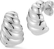 GLAZE JEWELRY Croissant Huggie Hoop Earrings