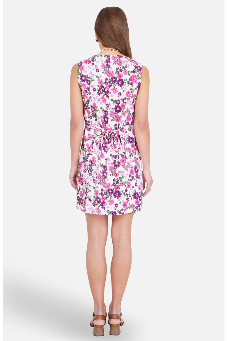 Retro Floral Cotton Pinafore Dress, Alternate, color, Pink