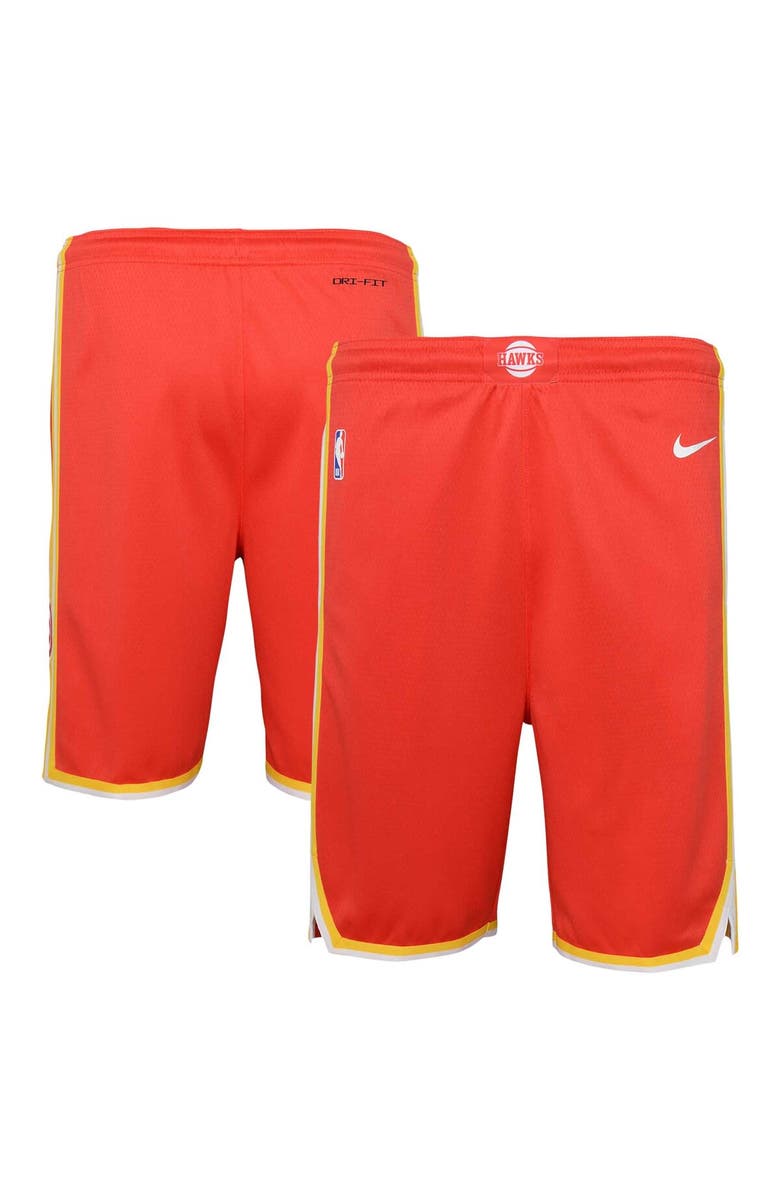 Nike Youth Nike Red Atlanta Hawks Swingman Performance Shorts – Icon Edition, Main, color, Red
