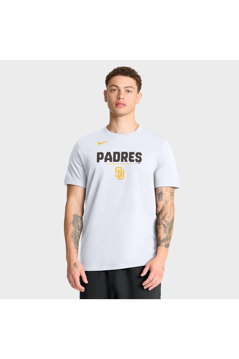 Men's Nike White San Diego Padres Bold Team Name T-Shirt, Main, color, White
