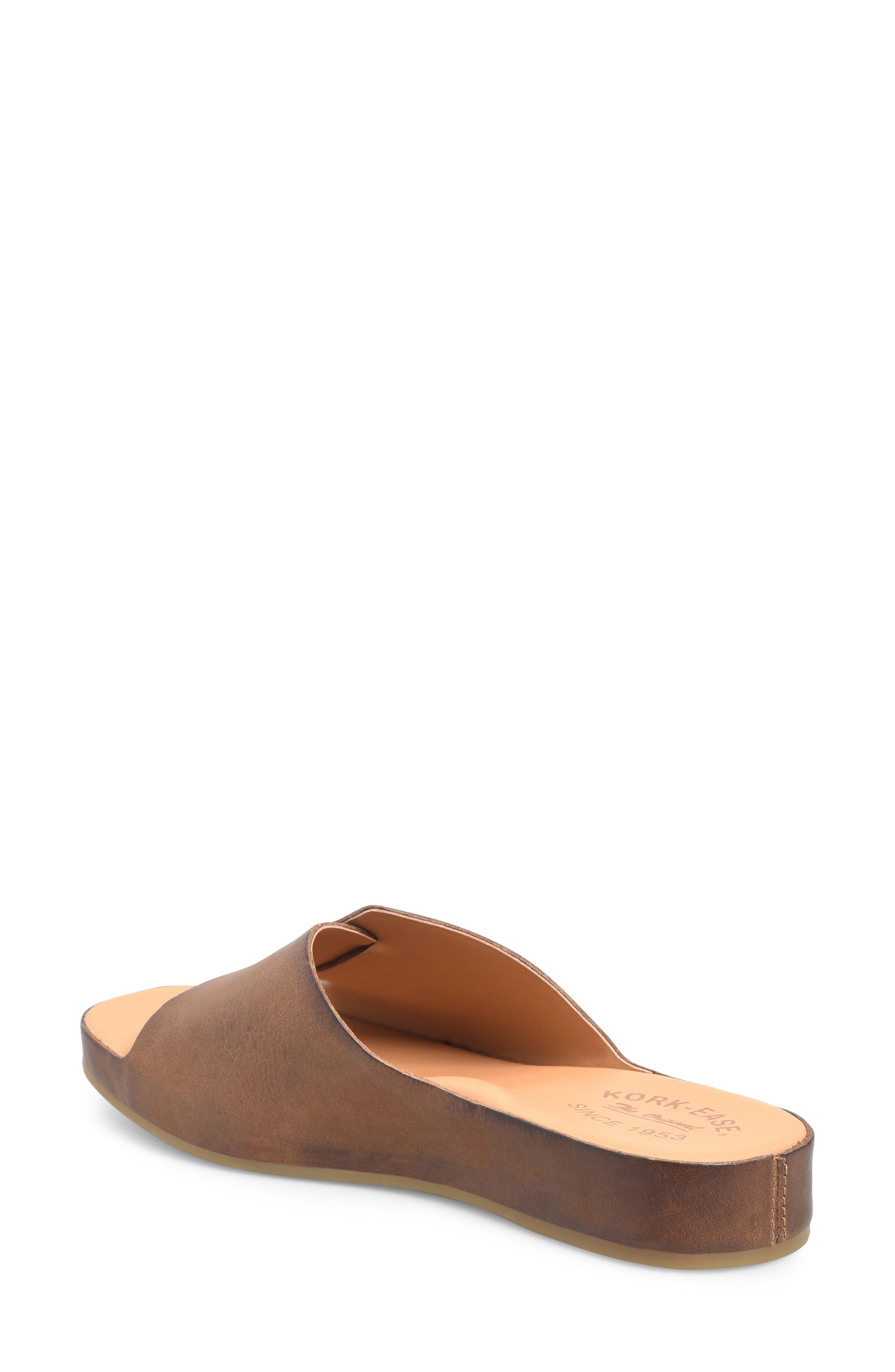 Mesa Slide Sandal, Alternate, color, BROWN LEATHER