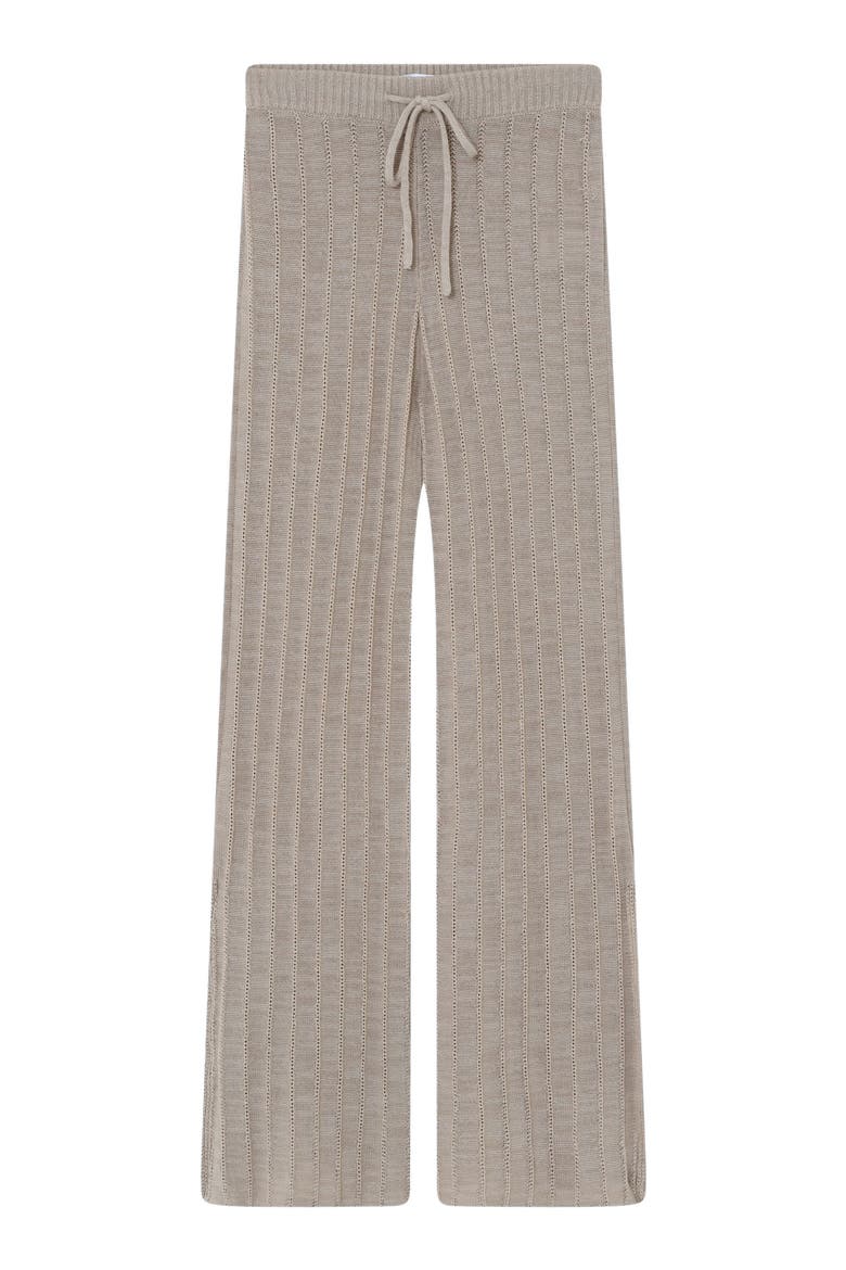 Tachia Linen Blend Wide Leg Pants, Alternate, color, Cobblestone