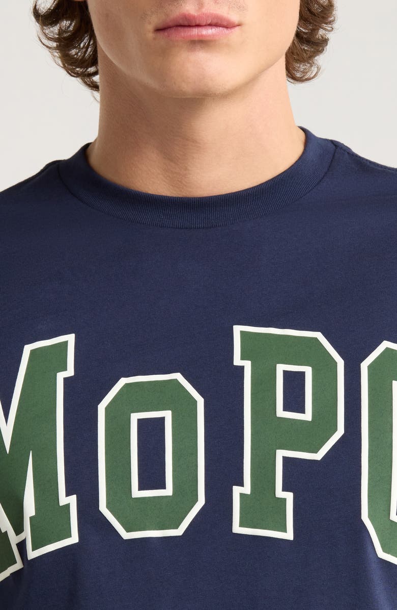 Museum of Peace & Quiet University Logo Graphic T-Shirt, Alternate, color, Navy