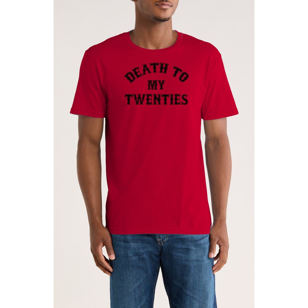 Monster Digital Death To My Twenties Graphic T-shirt In Red