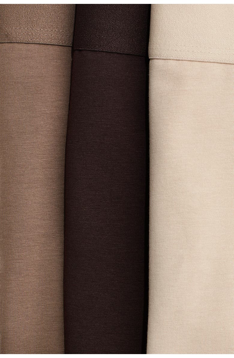 H&M 5-pack Mid Trunks With Lycra<sup>®</sup>, Alternate, color, Beige/Dark Brown