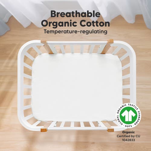 Keababies Soothe Fitted Mini Crib Sheet In Rose