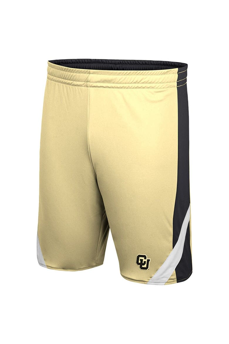 Men's Colosseum Black/Gold Colorado Buffaloes Am I Wrong Reversible Shorts, Alternate, color, Black