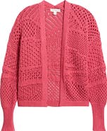 Treasure & Bond Openwork Slouchy Cotton Cardigan