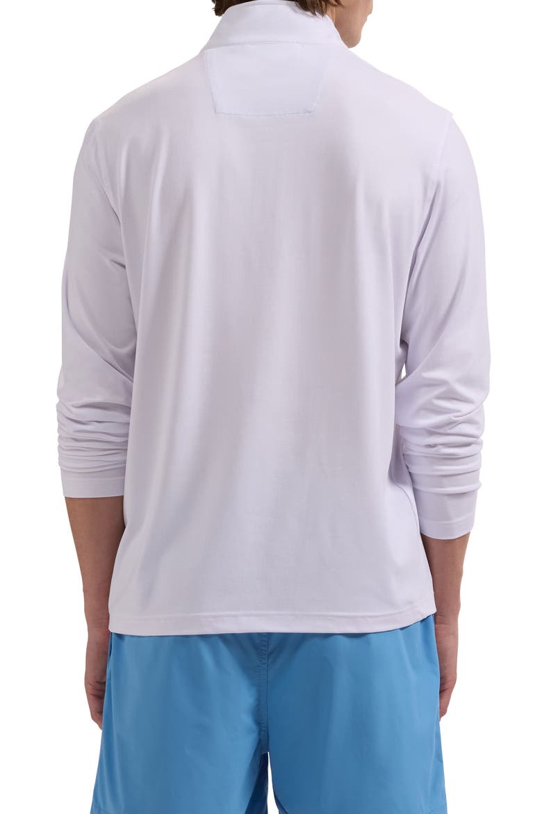 Mélange Quarter Zip Pullover, Alternate, color, WHITE