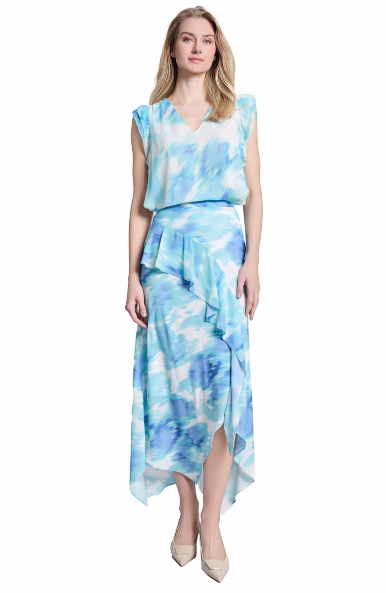 Jones New York Flutter Sleeve V-Neck Top, Alternate, color,