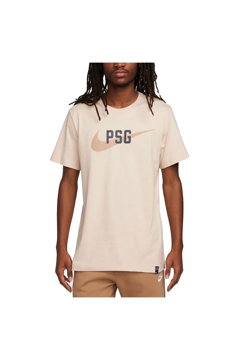 Nike Men's  Nike  Cream Paris Saint-Germain Swoosh T-Shirt, Alternate, color, 