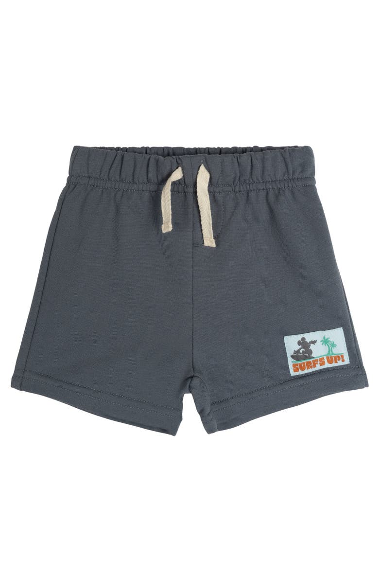 Disney Mickey Mouse Baby Boys' 2-Piece Bodysuit and Shorts Set, Alternate, color, Blue Gray Mickey
