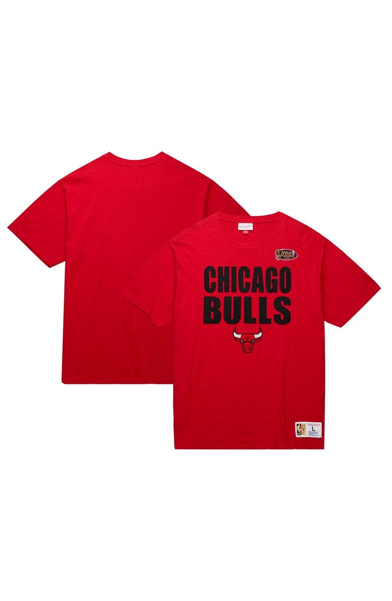 Mitchell & Ness Men's Mitchell & Ness Red Chicago Bulls Hardwood Classics Legendary Slub T-Shirt, Main, color, 