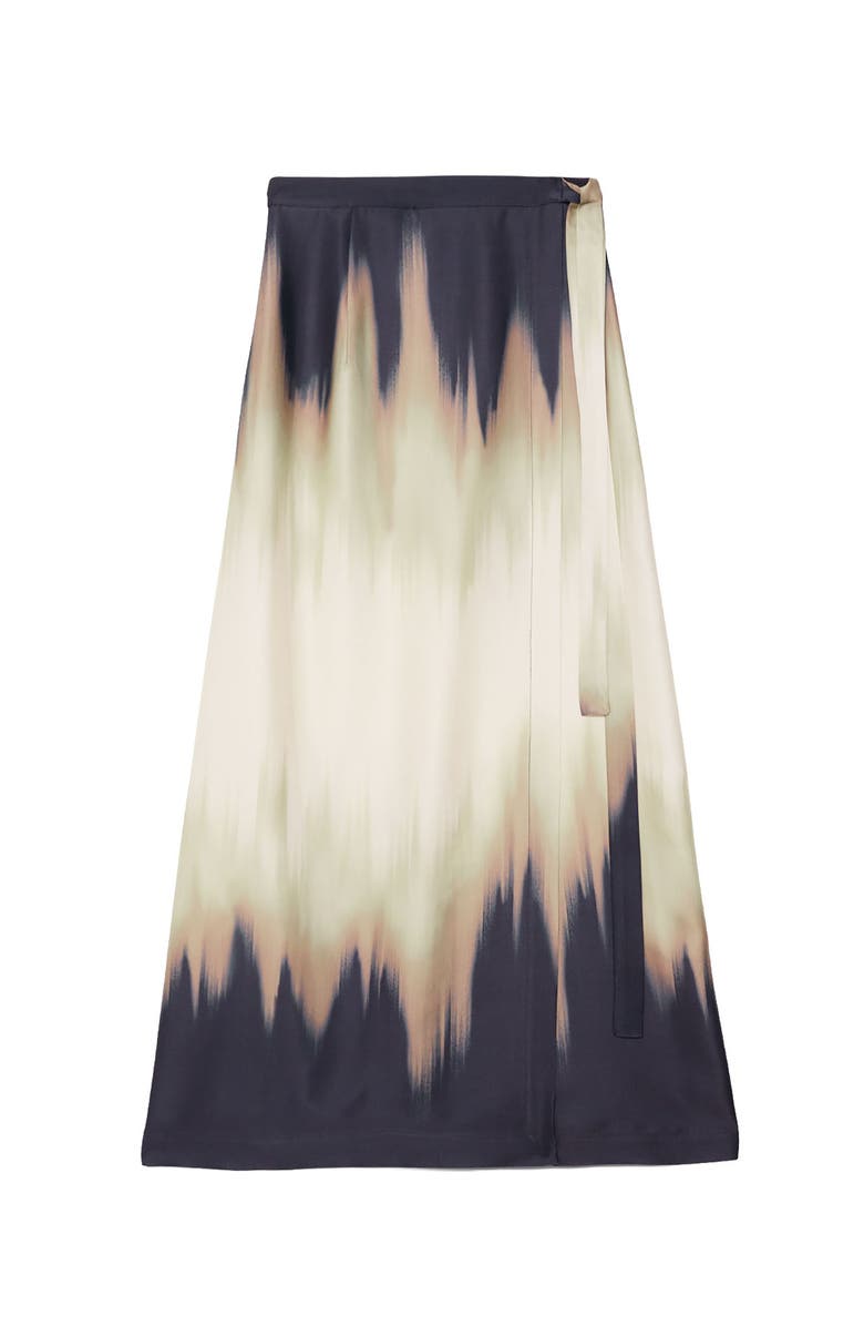ottod'Ame Printed Viscose Long Skirt, Alternate, color, Blue