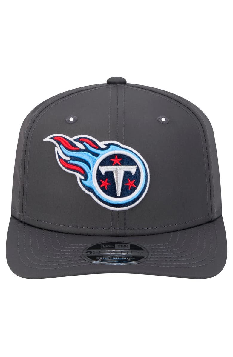 New Era Men's New Era  Graphite Tennessee Titans Main 9SEVENTY Stretch-Snap Hat, Alternate, color, 