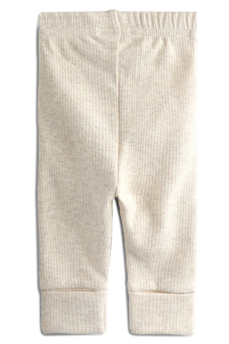 Bear Stripe Top & Leggings Set, Alternate, color, CREAM