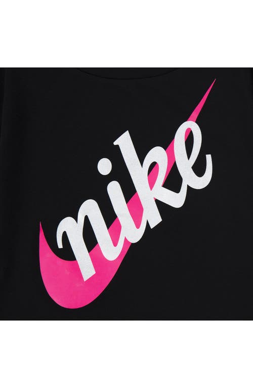 Nike Kids' Script Future Logo Graphic T-shirt & Mesh Shorts Set In Hyper Pink