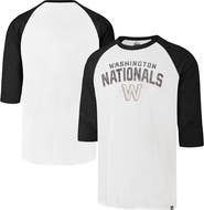 '47 Men's '47 Cream Washington Nationals City Connect Crescent Franklin Raglan 3/4-Sleeve T-Shirt