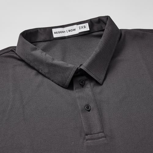 Regent Row Big And Tall Commuter Shirt Tech Polo In Black