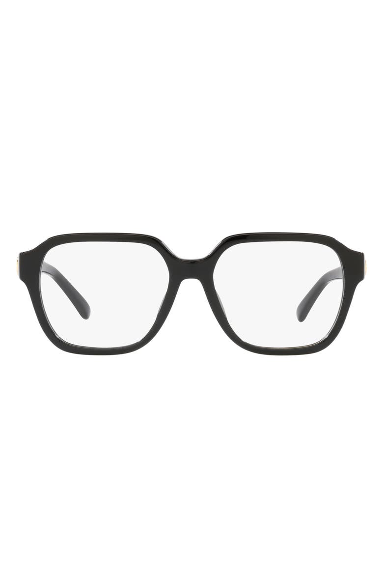 Tory Burch 53mm Square Optical Glasses, Main, color,