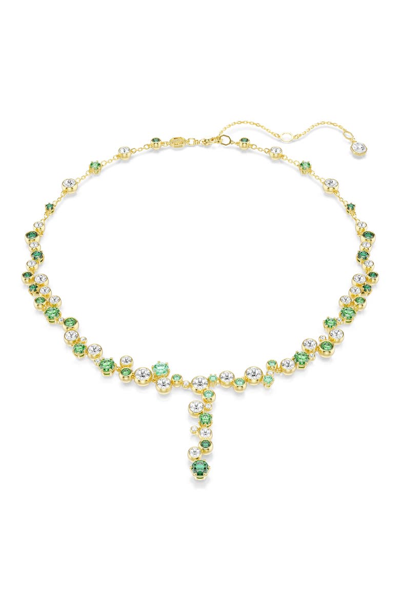 Constella Crystal & Zirconia Necklace, Main, color, GOLD
