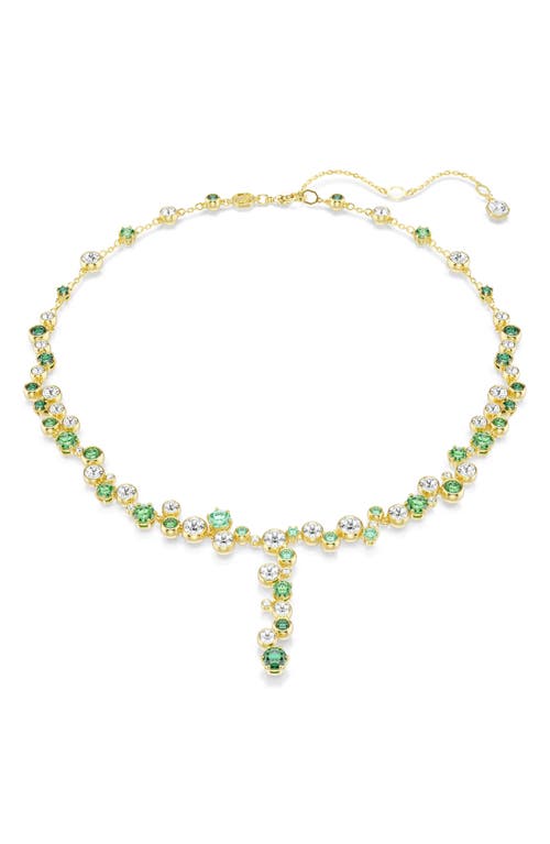 Swarovski Constella Mixed Cuts Y Necklace In Gold