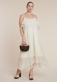 ELOQUII Crochet Knit Maxi Dress