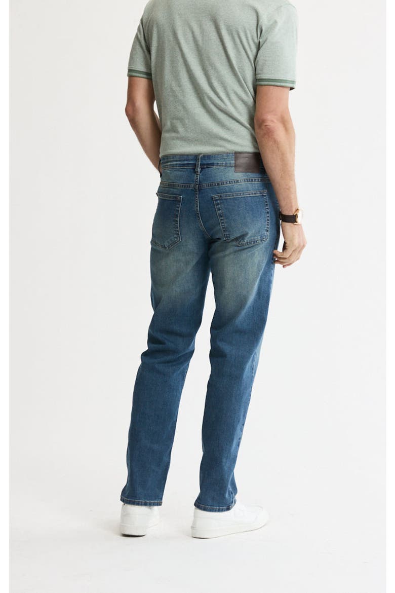 Relaxed Straight Fit 5-Pocket Denim Pants, Alternate, color, Bangkok