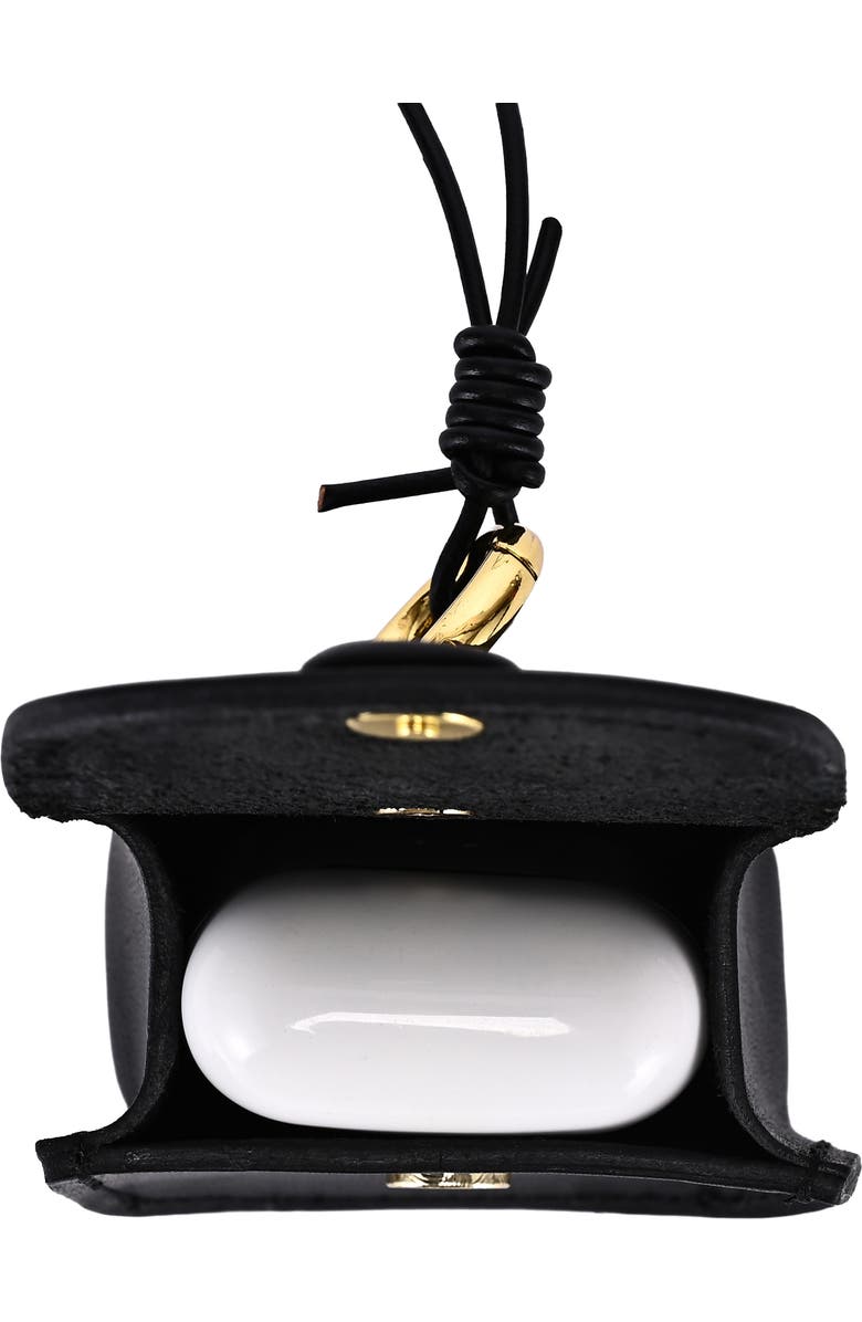 OLD TREND Toti Genuine Leather Mini Structured Charm, Alternate, color, Black