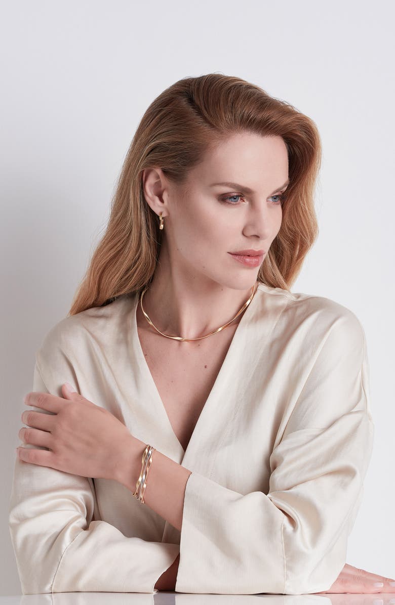 Marco Bicego Marrakech 18K White Gold Bangle, Alternate, color, 