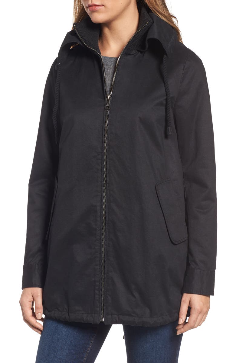 Sam Edelman Faux Fur Collar A-Line Anorak, Alternate, color, 