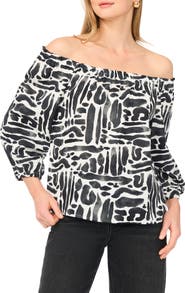 Vince Camuto Off the Shoulder Puff Sleeve Top