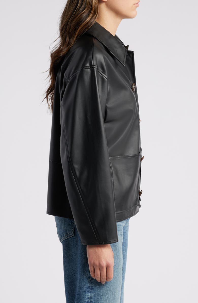 Rails Haisley Faux Leather Jacket, Alternate, color, Black