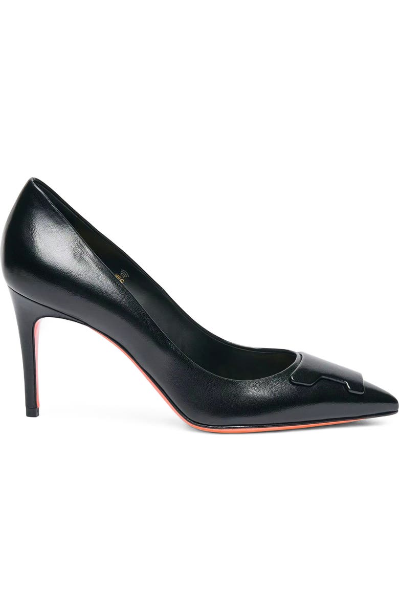 Santoni High-Heel Patent Leather Pumps, Main, color, Black