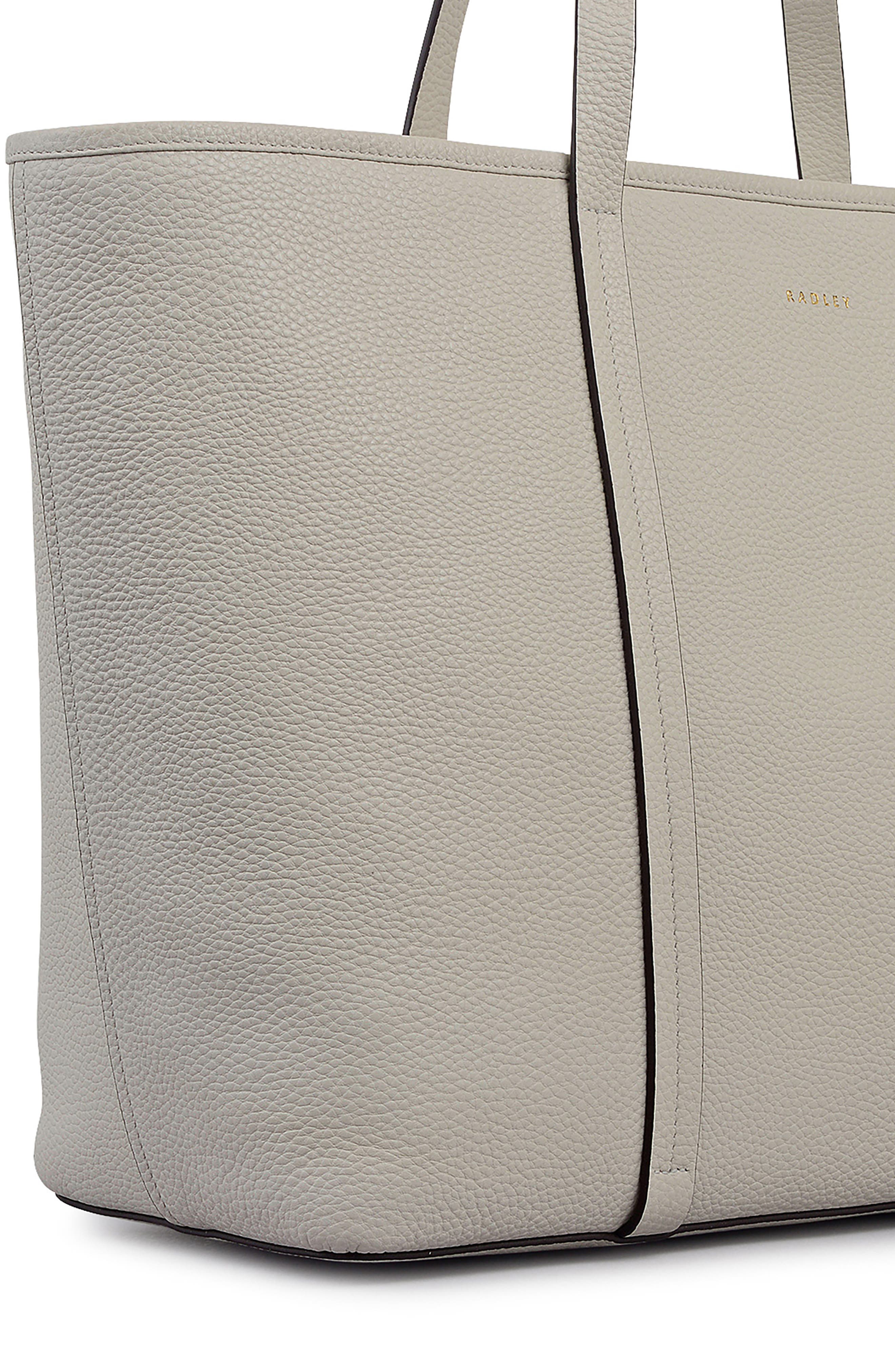 Radley Templeton Place Large Leather Tote Bag, Alternate, color, Snow