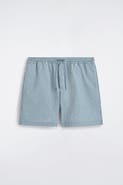 COS Striped Seersucker Drawstring Swim Trunks