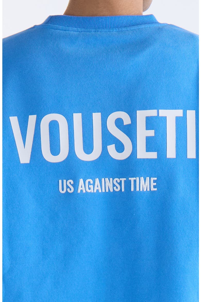Us Against Time Crewneck Sweatshirt, Alternate, color, BRIGHT BLUE