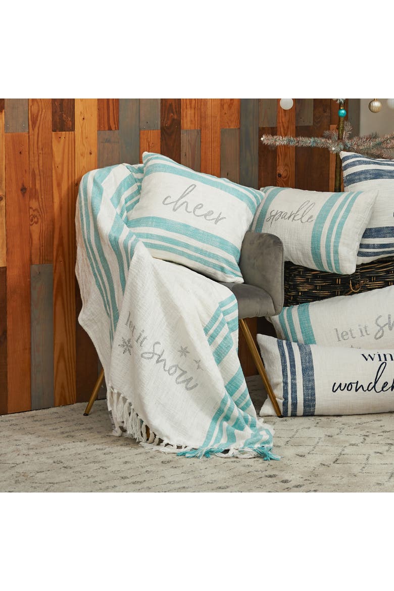 Morgan Christmas Throw, Alternate, color, Blue