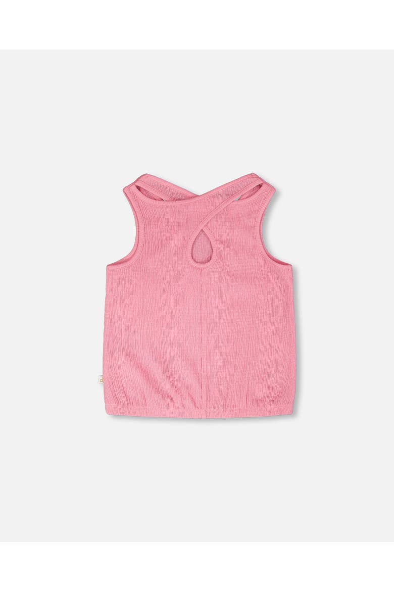 Sleeveless Crinkle Jersey Tank Top, Alternate, color, Pink